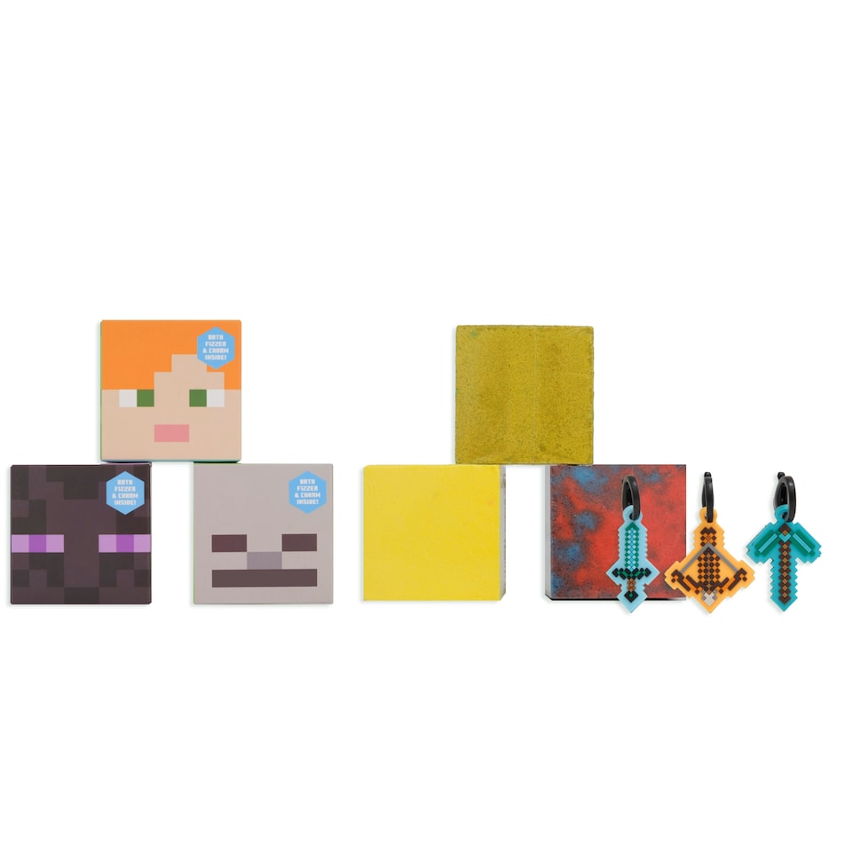 image 1 of Minecraft bath fizzer and collectable charm 150g