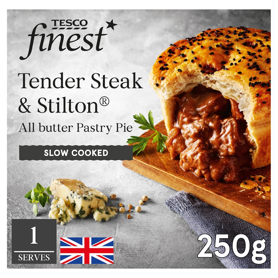 Tesco Finest Steak & Stilton Pie 250G