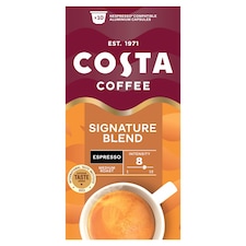 Costa Coffee Signature Blend Espresso 10 Pods 55G