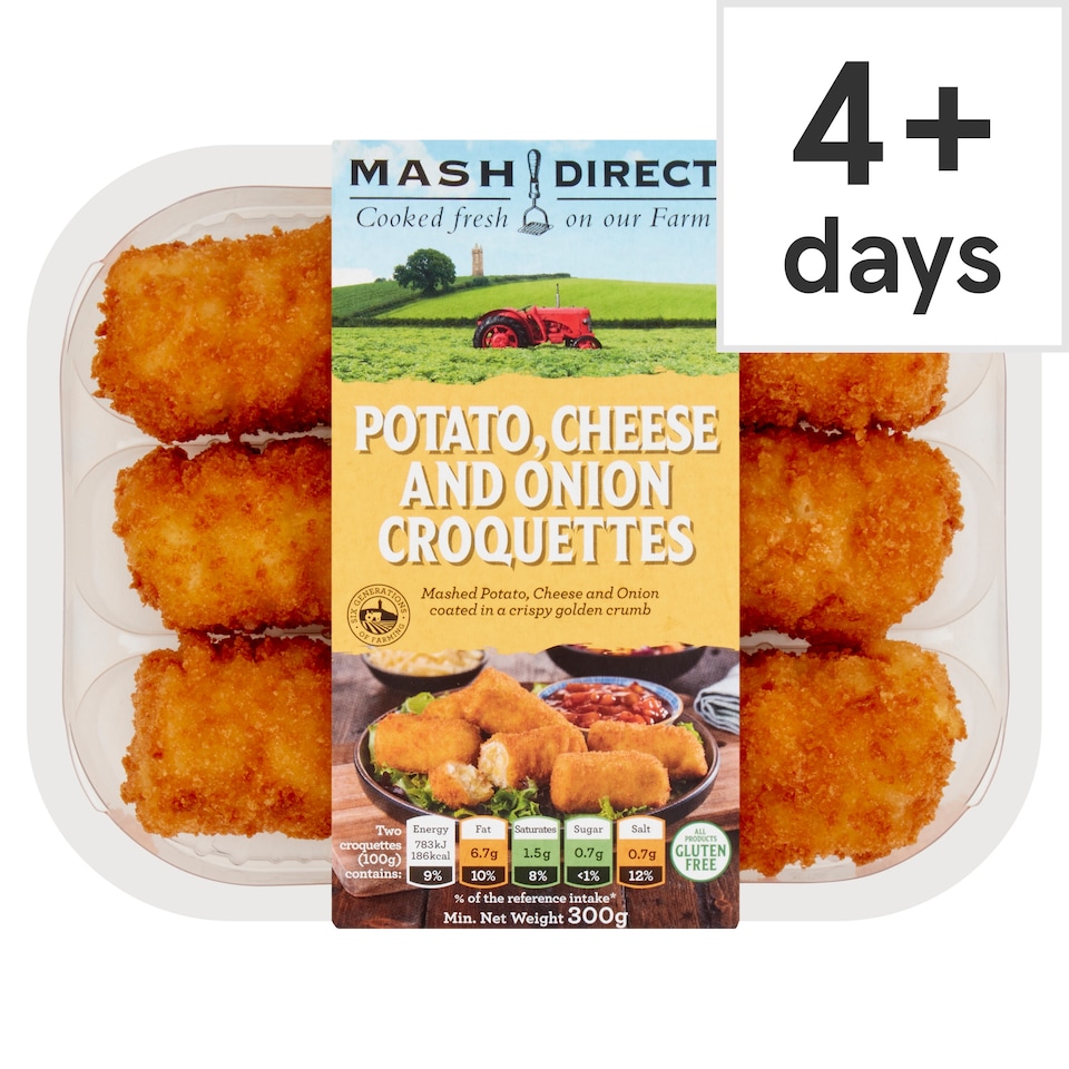 Mash Direct Potato Cheese Onion Croquettes 300G