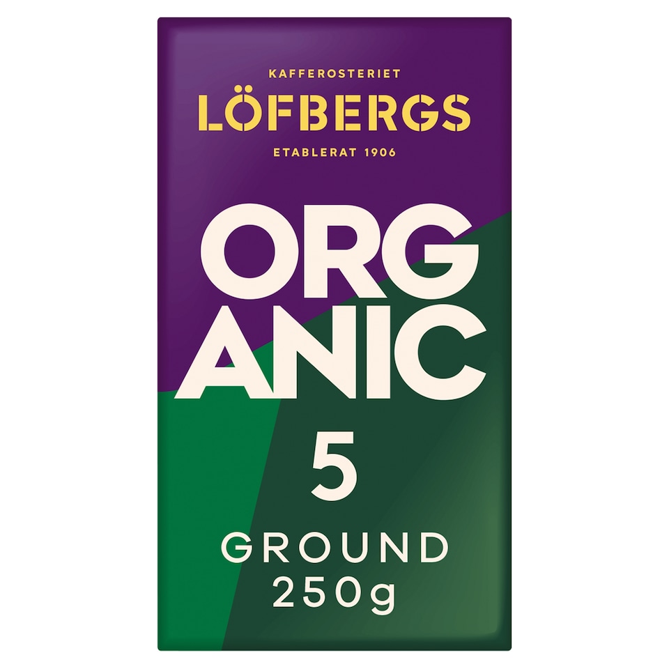 image 1 of Lofbergs Organic 100% Arabica Ground Coffee 250g