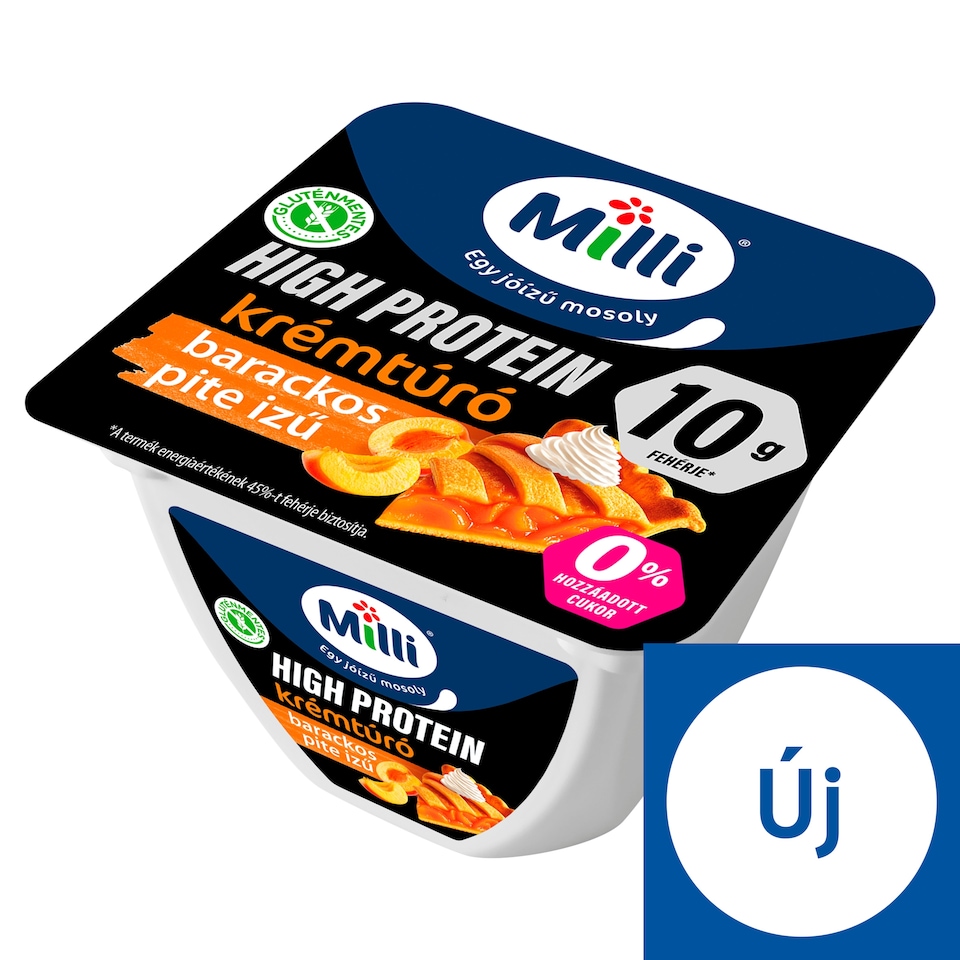 Milli High Protein Peach Pie Flavor Cottage Cheese 150 g