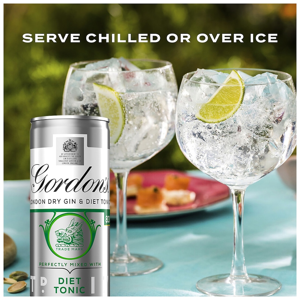 image 1 of Gordon's Dry Gin & Slimline Tonic Premixed Can 5% Vol 250ml