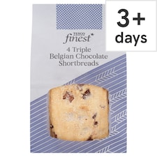 Tesco Finest 4 Triple Belgian Chocolate Shortbread