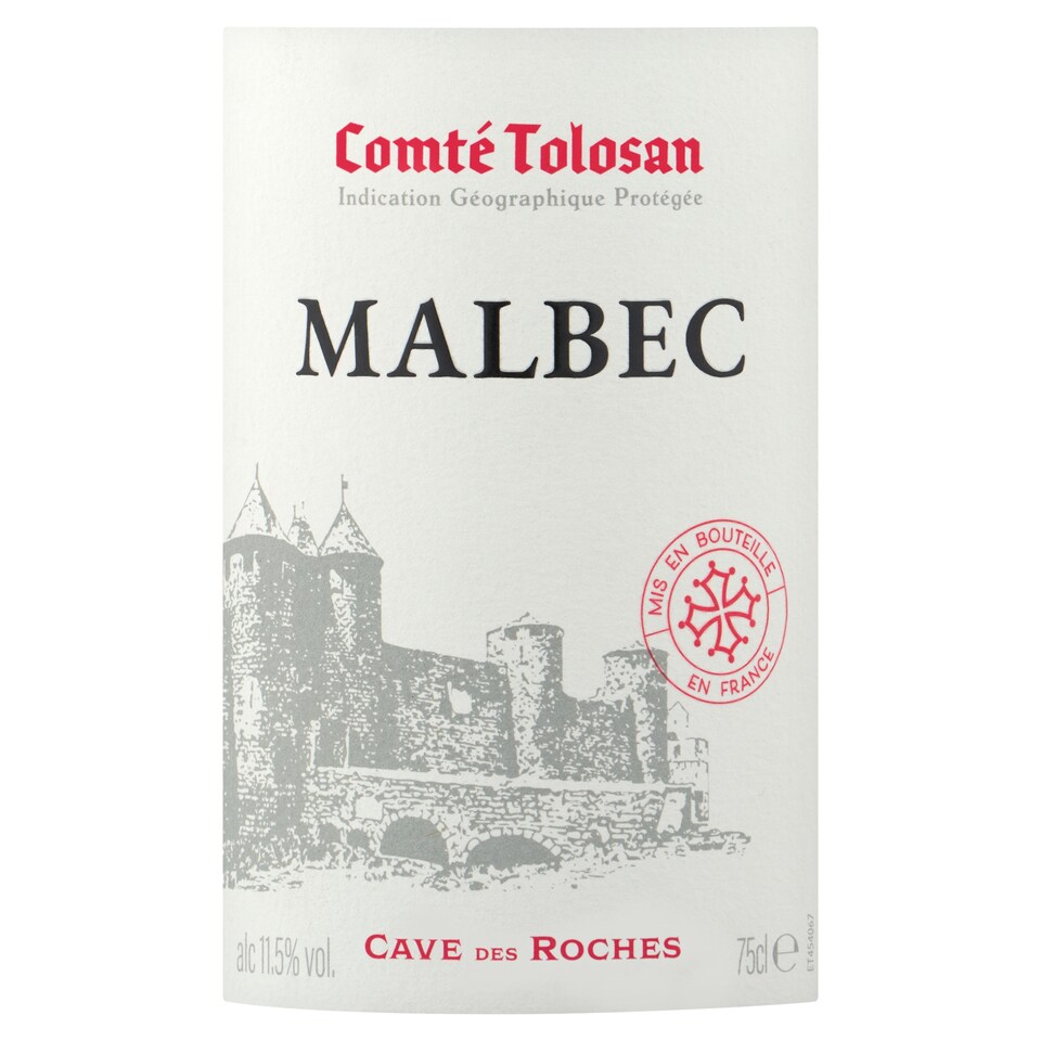 Obrázek 1 pro produkt Tesco Finest Malbec Comté Tolosan červené víno 750ml