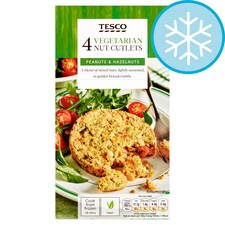 Tesco 4 Vegetarian Nut Cutlets 350G