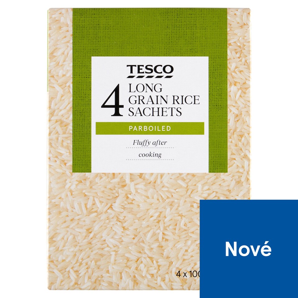 Tesco Long Grain Rice Sachets 4 x 100g (400g)