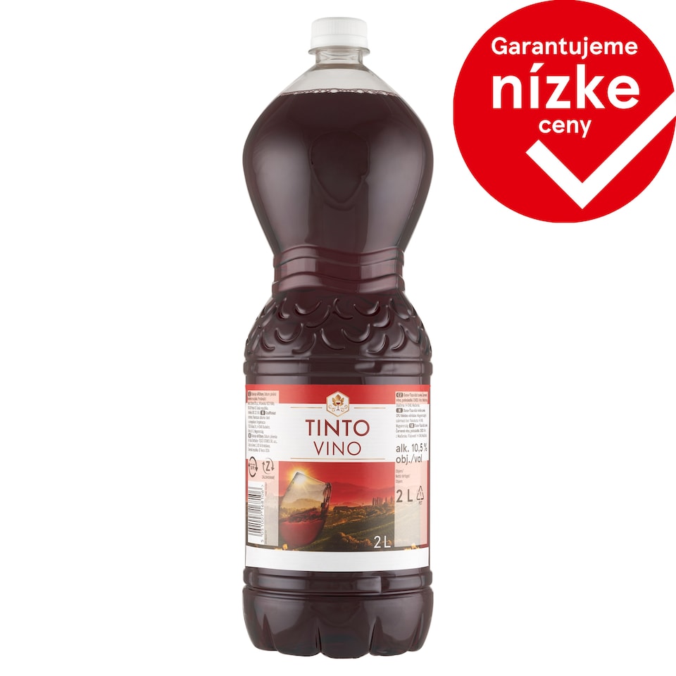 Tinto Vino Duna-Tisza Közi Cuvée Semi-Sweet Red Wine 2 L