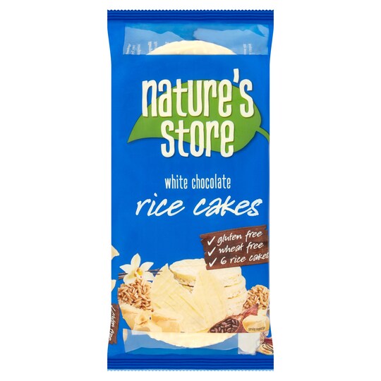 Natures Store Free From White Chocolate Rice Cakes 100G Tesco Groceries