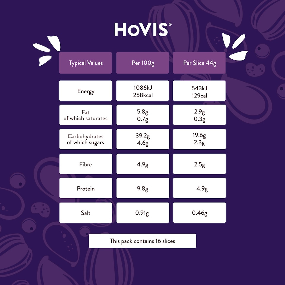 image 1 of Hovis Seeded Batch Sliced Bread 800g