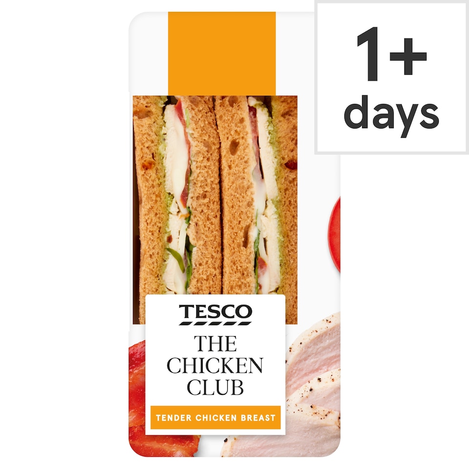Tesco Roast Chicken Mozzarella & Pesto Sandwich