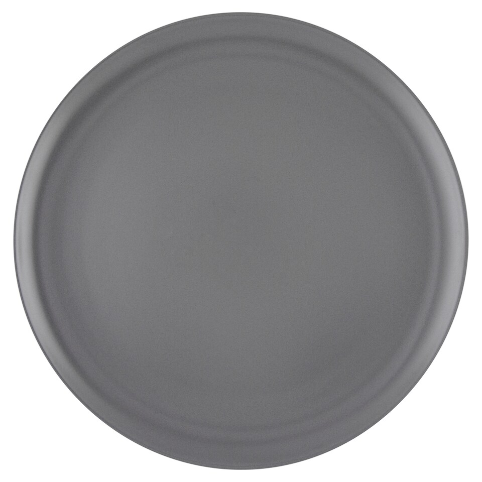 Tesco Home szürke kőporcelán lapostányér
