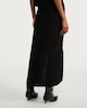 image 4 of F&F Wrap Metal Buckle Midi Skirt in Black