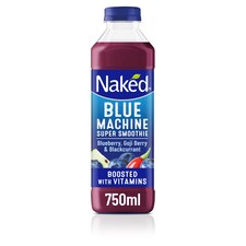 Naked Blue Machine Super Smoothie 750ml - Tesco Groceries