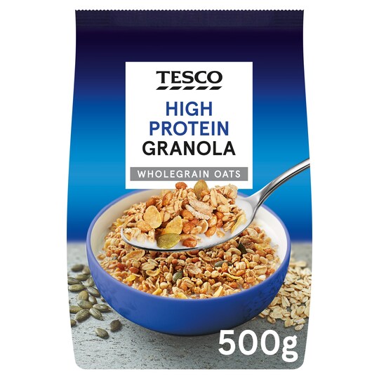 Tesco High Protein Granola 500G Tesco Groceries