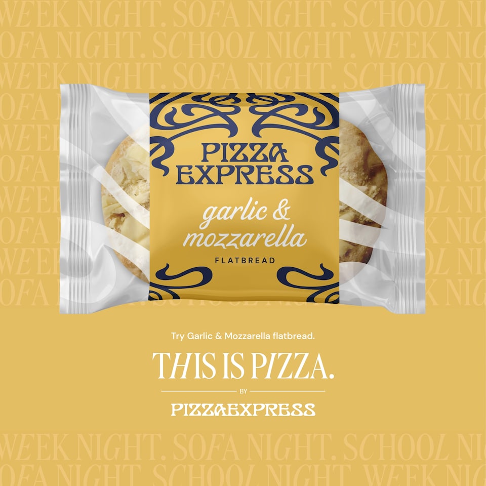 image 1 of Pizza Express Garlic & Mozzarella Flatbread 290G