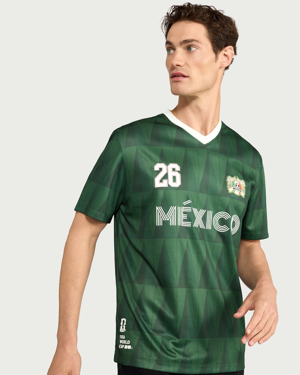 image 1 of Mexico Fifa World Cup T-shirt in Green