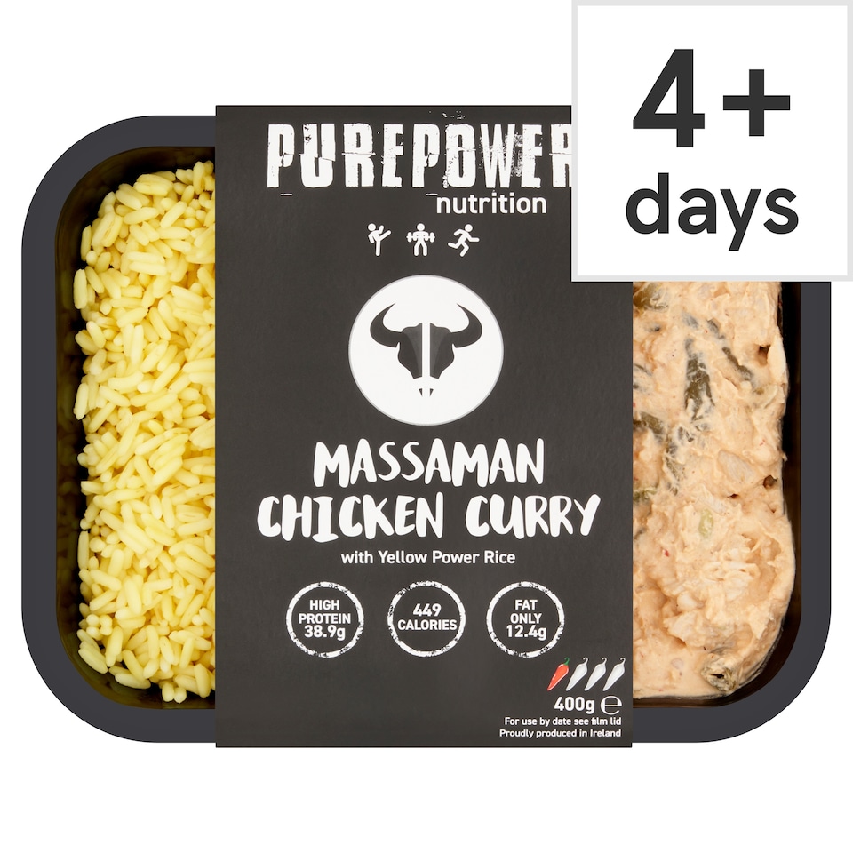 Purepower Massaman Chicken Curry And Rice 400G