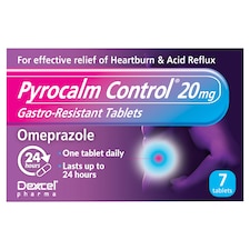 Pyrocalm Control Omeprazole 20Mg Tablets 7'S