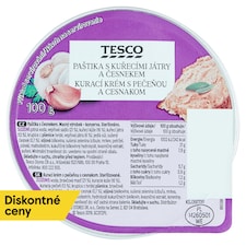 Tesco Kurací krém s pečeňou a cesnakom 100 g