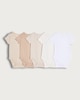 image 1 of F&F Baby 5-Pack Pure Cotton Short Sleeved Bodysuits in White