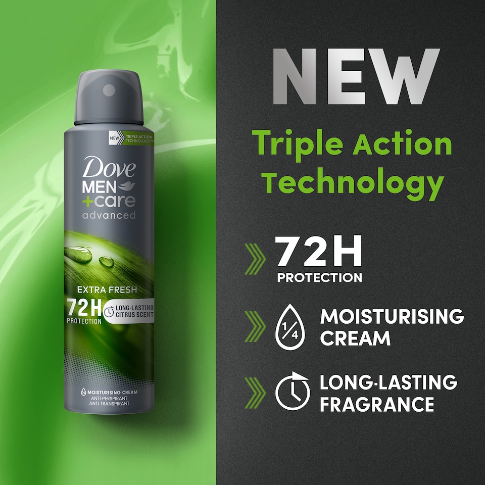 image 1 of DOVE Men+care advanced anti-perspirant spray extra fresh 150 ml