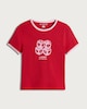 image 4 of F&F Girls Cotton Rich Lucky Dice Print T-Shirt in Red