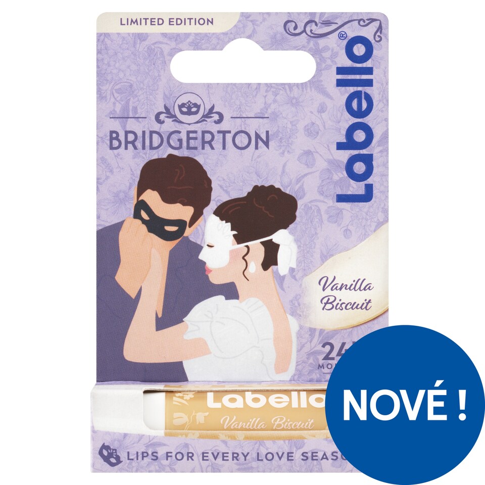 Obrázek 1 pro produkt Labello Vanilla Biscuit Pečující balzám na rty - Limited Bridgerton Edition 4,8g