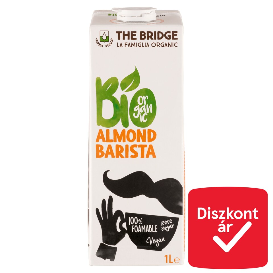 The Bridge UHT Gluten-Free Organic Almond Drink 1 l