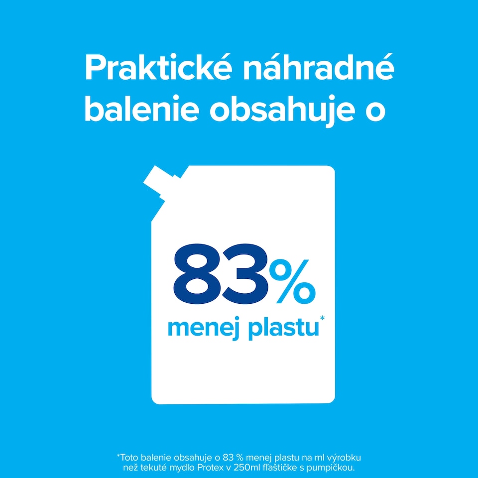 obrázok 1 z Tekuté mydlo Protex Cream – náhradná náplň – 900 ml