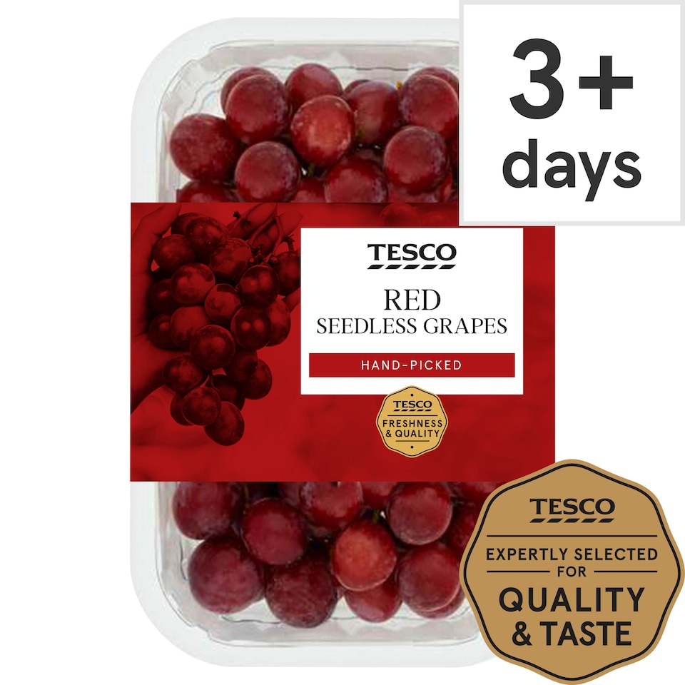Tesco Red Seedless Grapes 500G