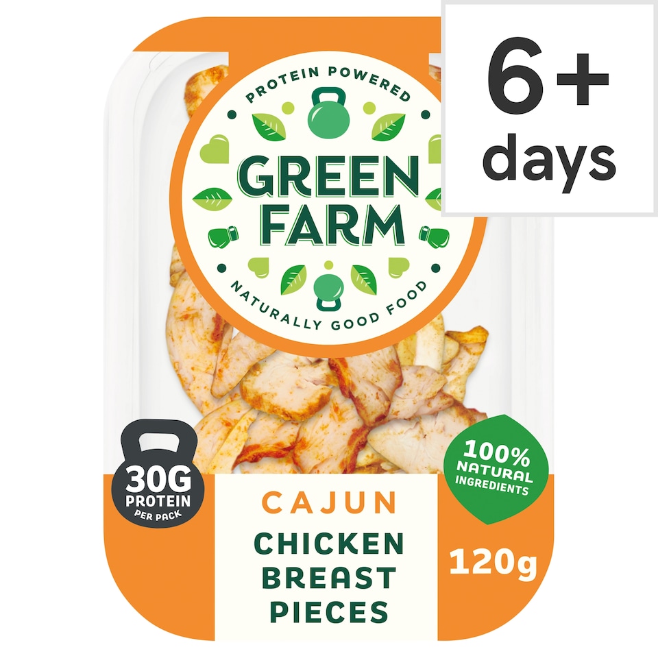 Green Farm Cajun Chicken Breast Pieces 120G