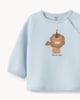 image 3 of F&F Baby 2-Piece Cotton Rich Printed Sweatshirt & Trouser Set in Blue