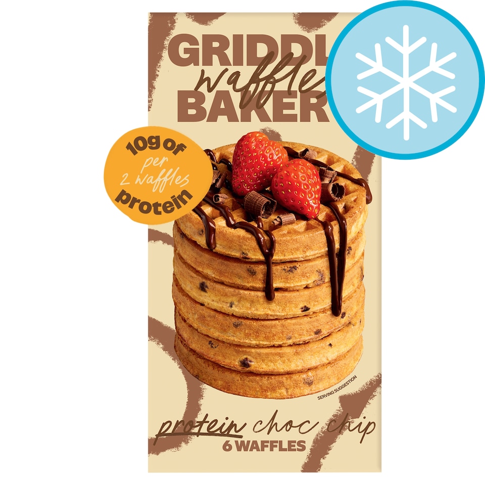 image 1 of Griddle Choc Chip Protein Waffles 6 Pack 200g