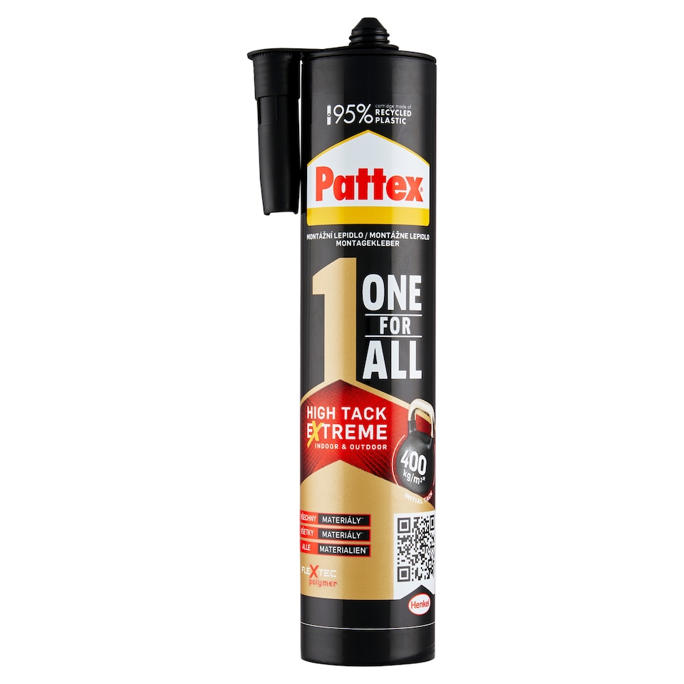 obrázok 1 z Pattex One for All High Tack Extreme montážne lepidlo biele 440 g