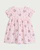 image 1 of Disney Minnie Mouse Pure Cotton Short Sleeved Dress in Pink