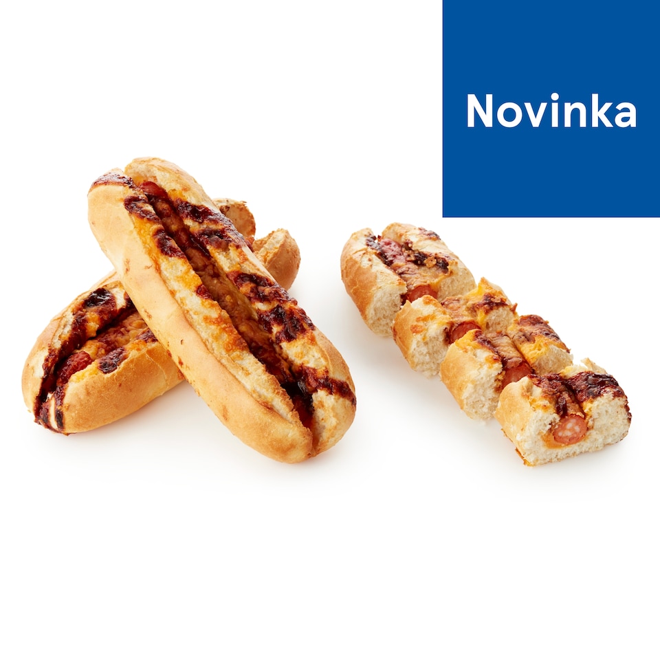 Tesco Baguette with Sausage BBG Sauce and Cheddar 115 g