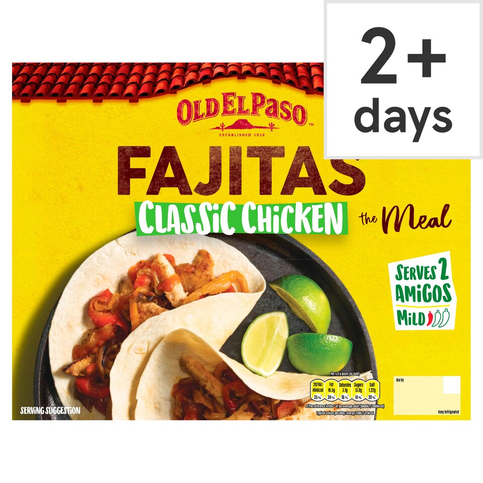 Old El Paso Fajitas Classic Chicken 570g Tesco Groceries