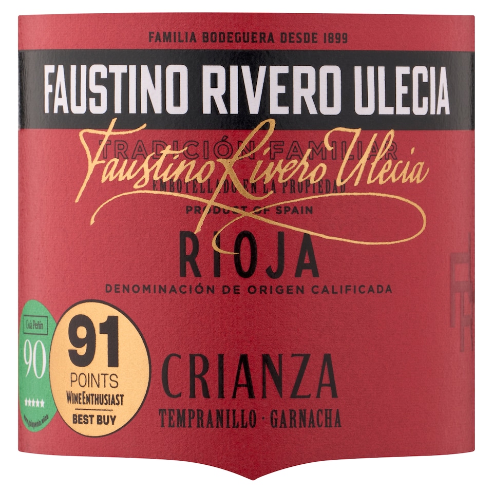 image 1 of Faustino Rivero Ulecia Crianza Rioja 75Cl