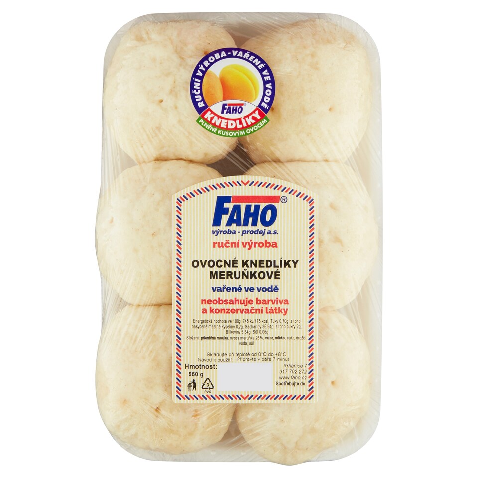 image 1 of Faho Apricot Fruit Dumplings 550g