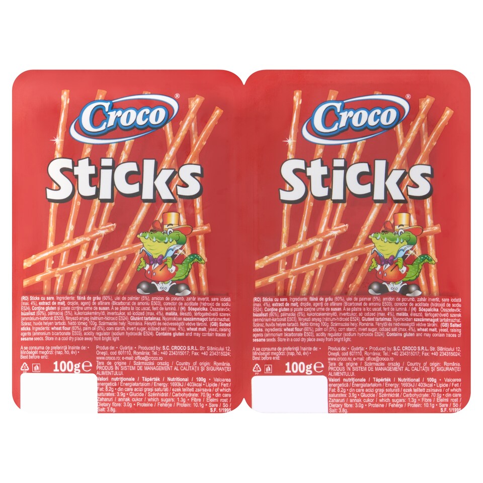 Croco Salted Sticks 200g