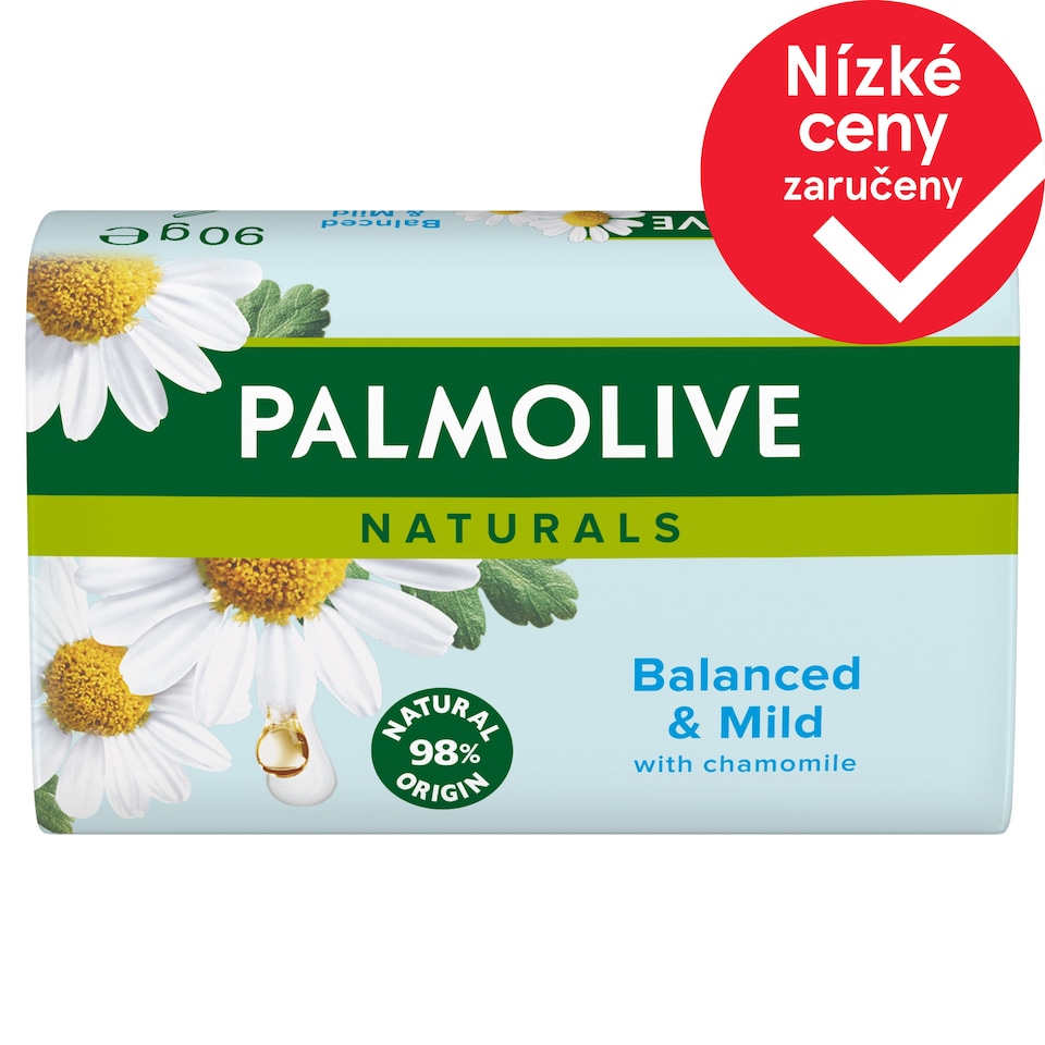 Obrázek 1 pro produkt Palmolive Naturals tuhé mýdlo s výtažky heřmánku 90g