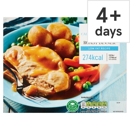 Tesco Chicken Low Calorie Roast Dinner 400G Tesco Groceries