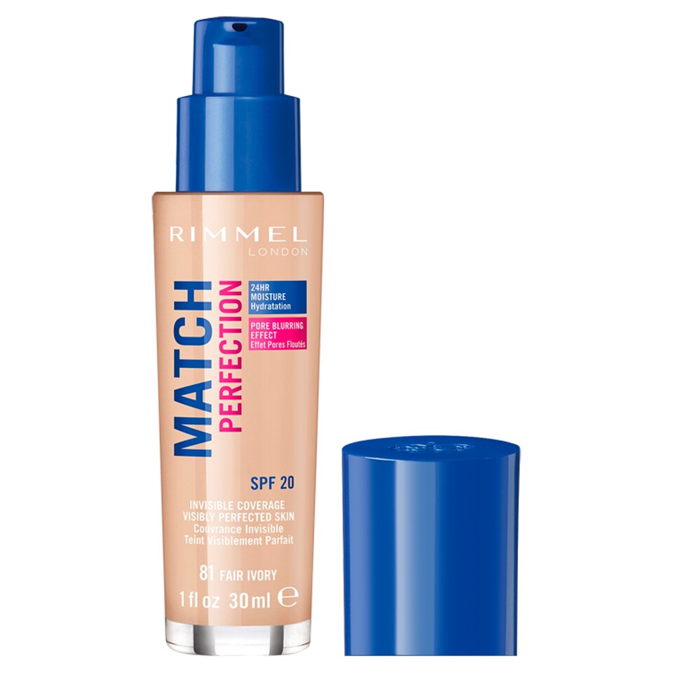 image 1 of Rimmel Match Perfection Foundation Fair Ivory 30Ml