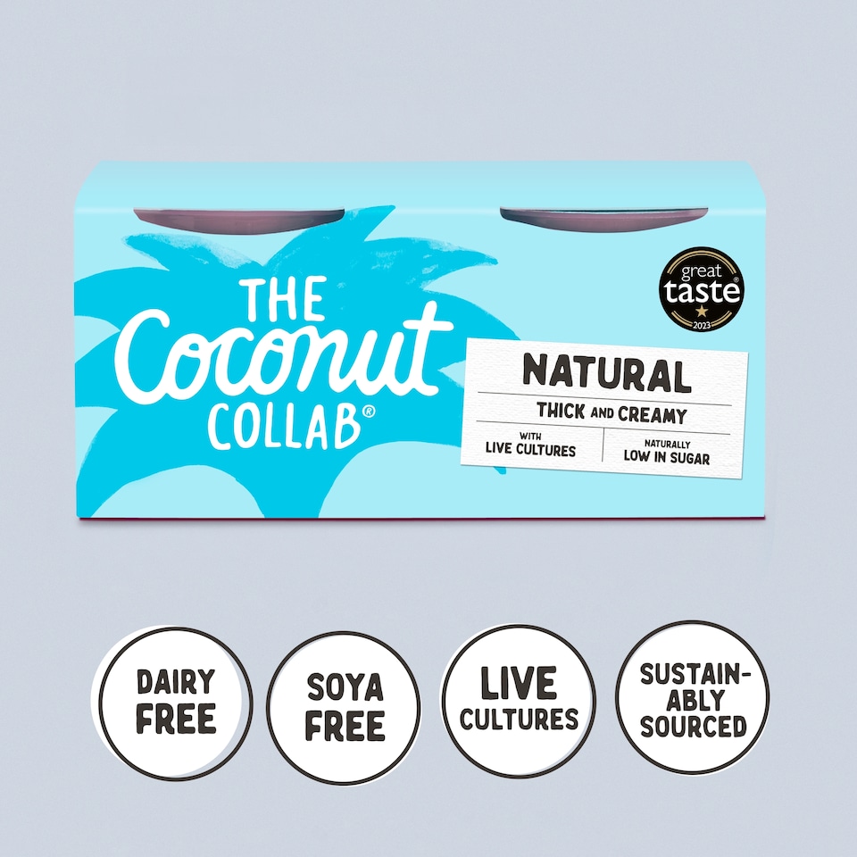 image 1 of The Coconut Collab Natural Coconut Yoghurt 4x90g