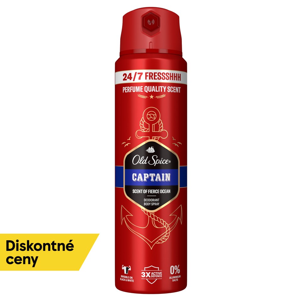 image 1 of Old Spice Captain Men’s Deodorant Body Spray 150ml