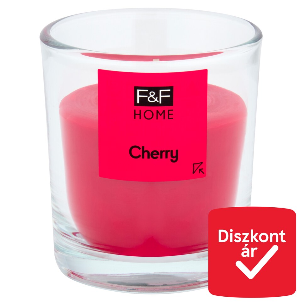 F&F Home Cherry illatos gyertya 95 g  1. kép