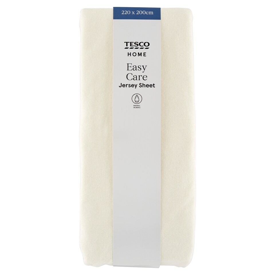 Tesco Home Easy Care Jersey Sheet 220 x 200 cm