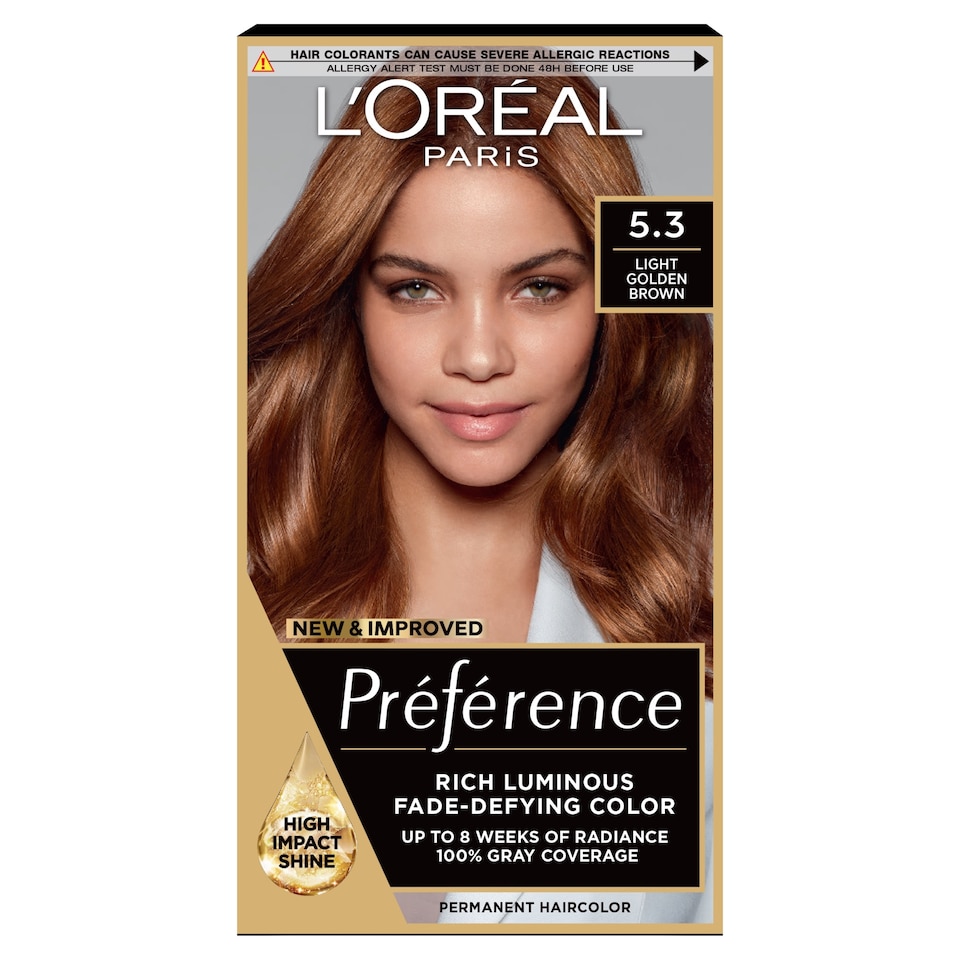 image 1 of L’Oreal Preference 5.3 Virginia Chestnut Brown Permanent Hair Dye