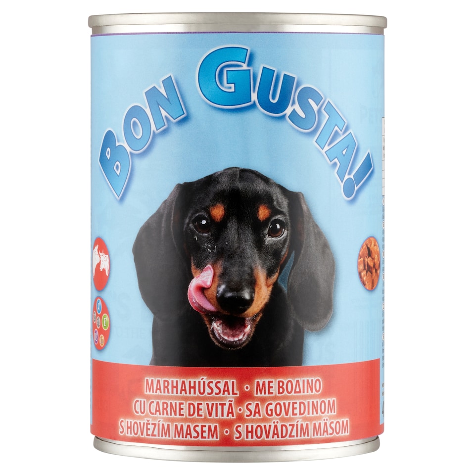 Bon Gusta! Complete Pet Food for Adult Dogs with Beef 415 g